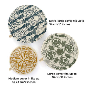 Halo Dish and Bowl Cover Large Set of 3 Farm To Table | Thaakirah Isaacs